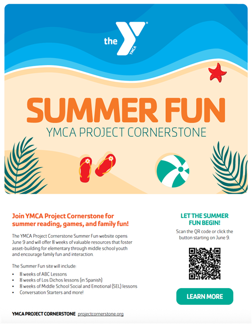 Project Cornerstone Summer Fun Flyer